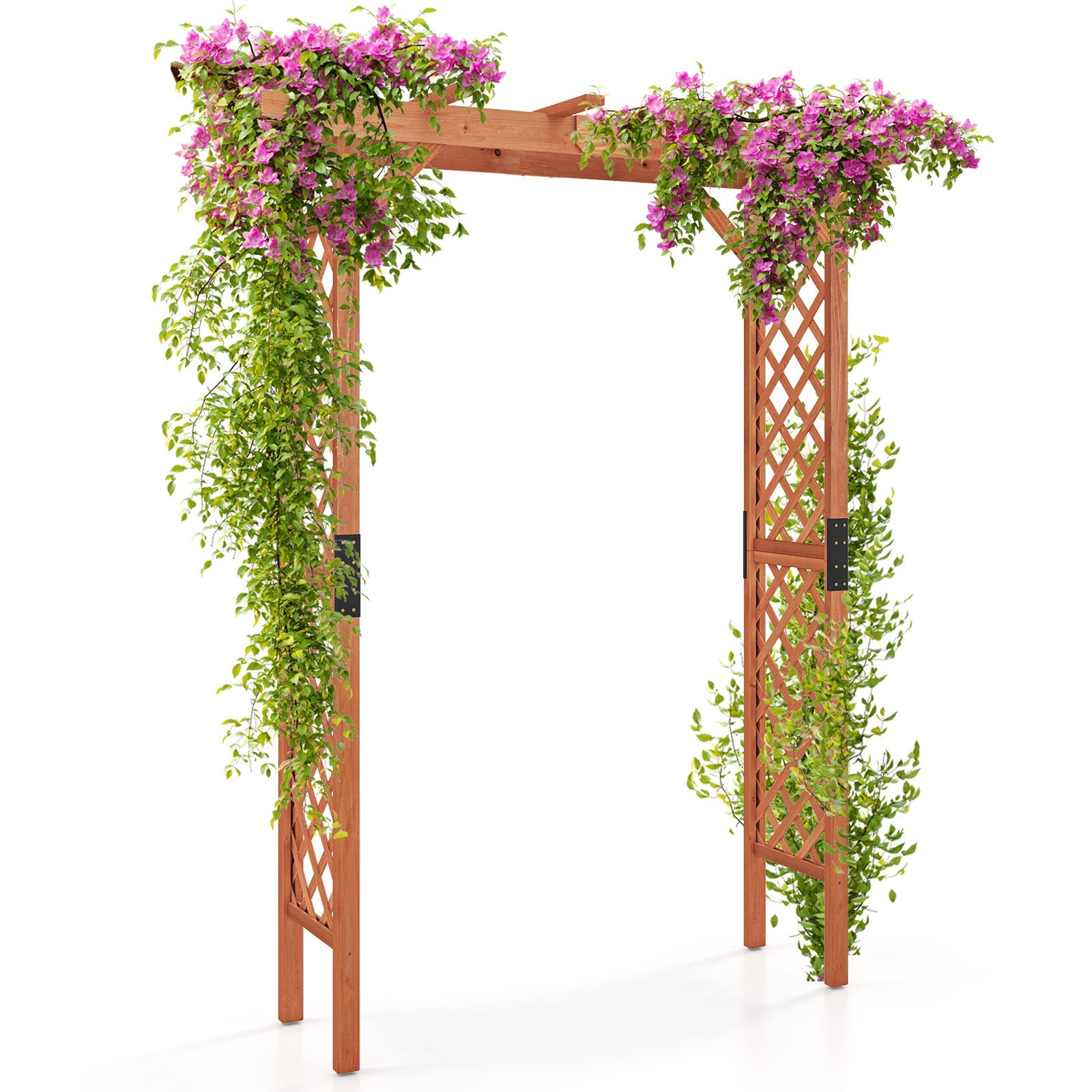 7 Feet Garden Wooden High Arbor Arch Plant Pergola