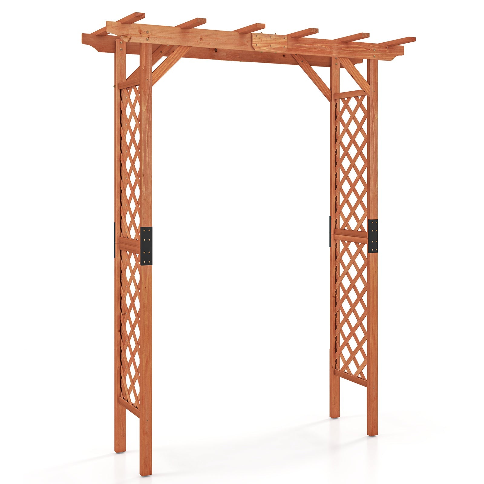 7 Feet Garden Wooden High Arbor Arch Plant Pergola