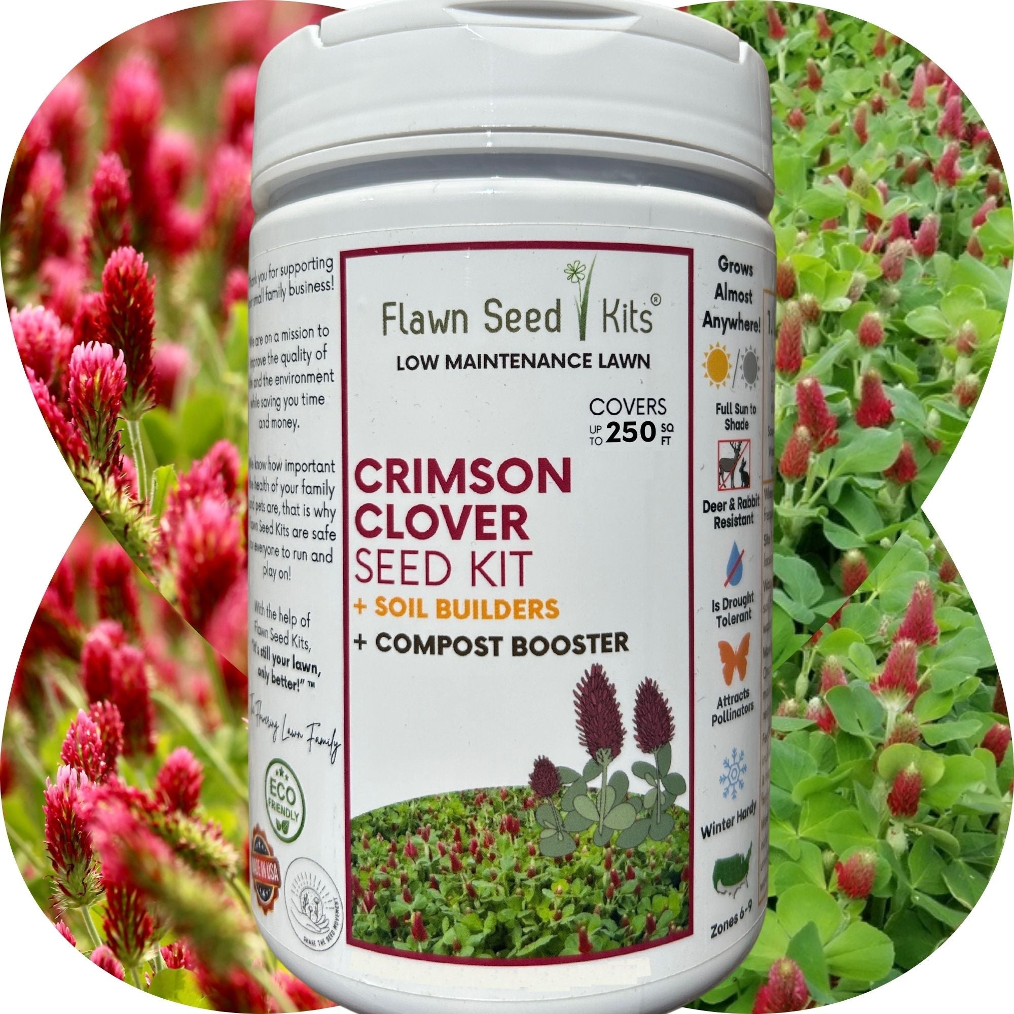 Crimson Clover Easy Spread Shaker