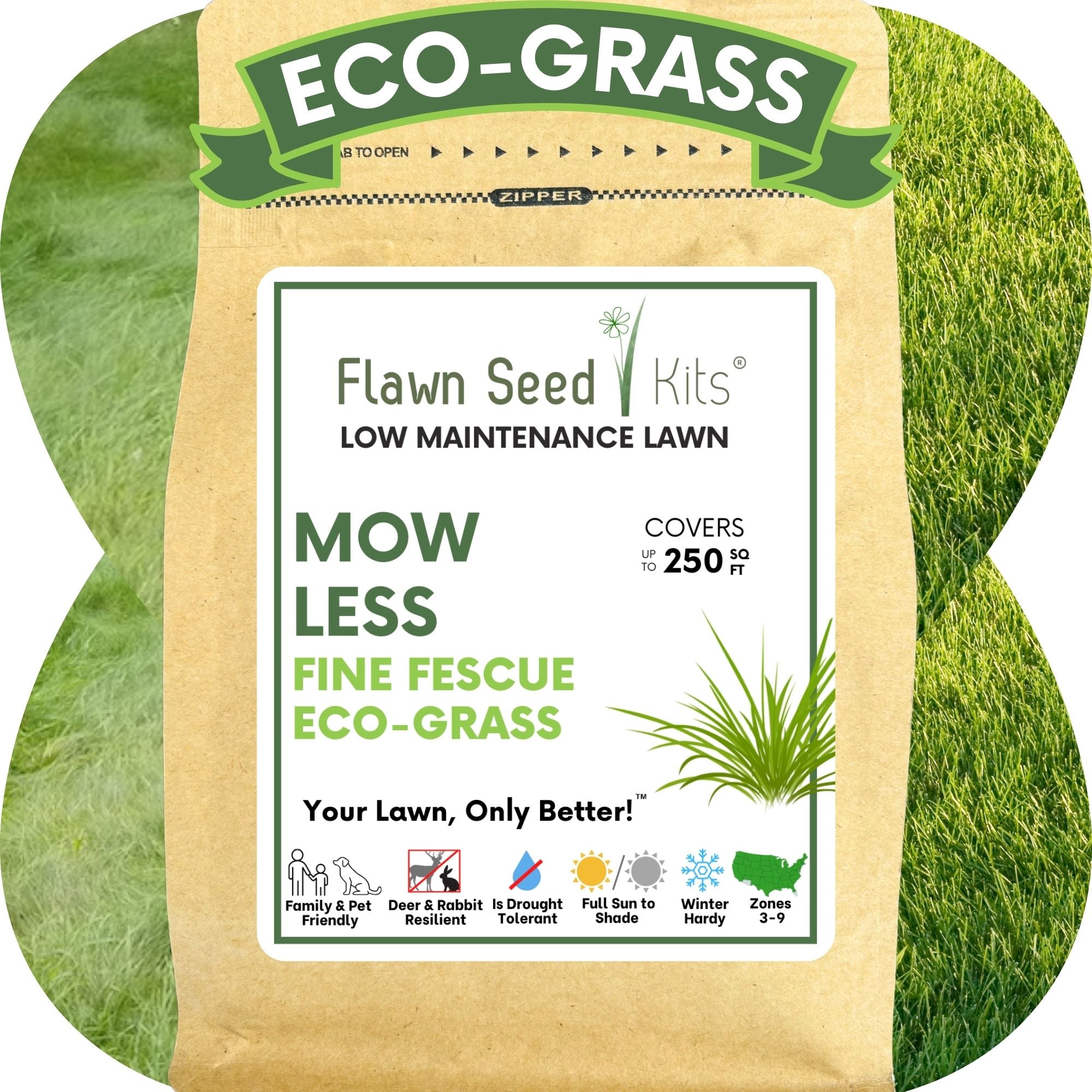 Premium Mow Less Grass Seed