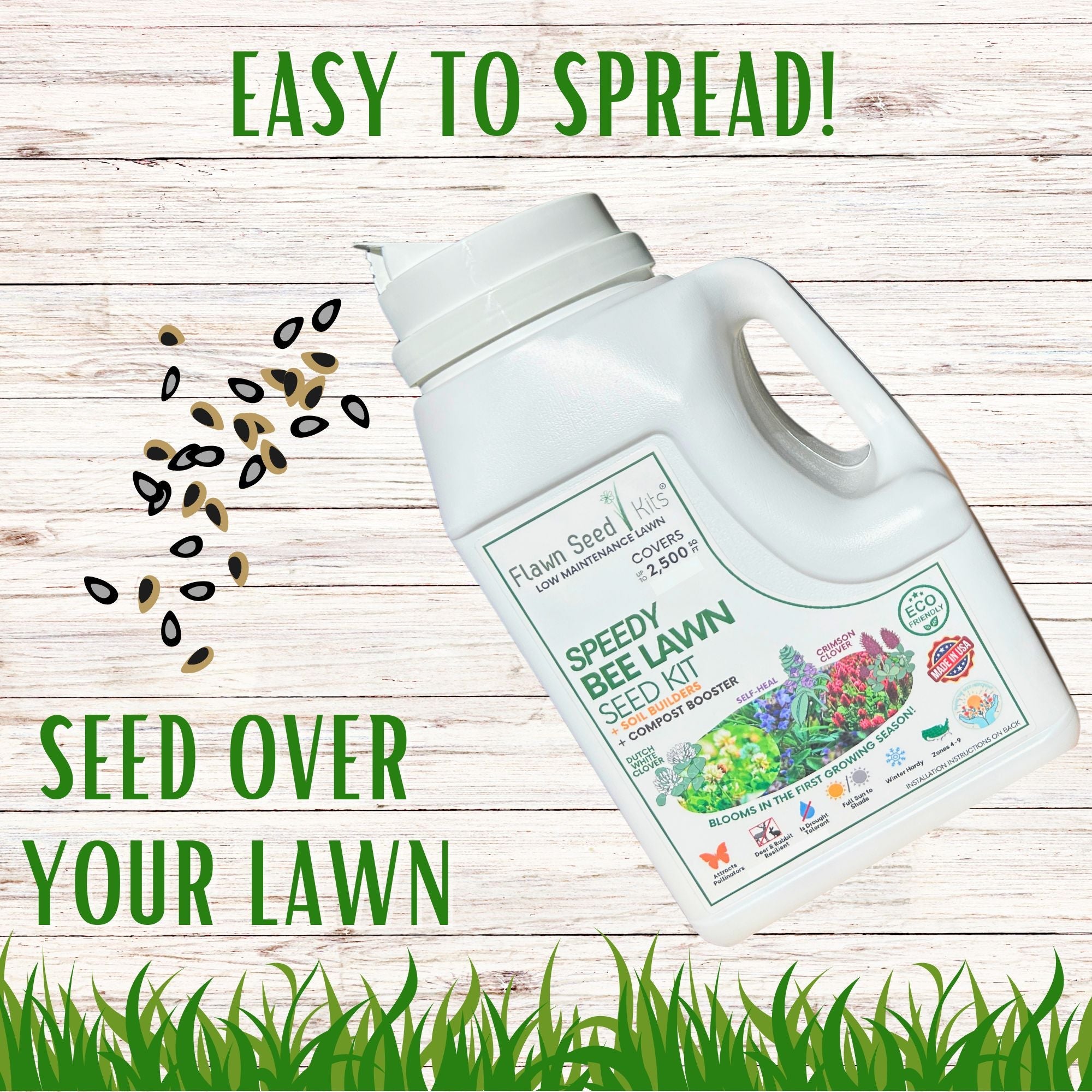 Speedy Bee Lawn Seed Kit