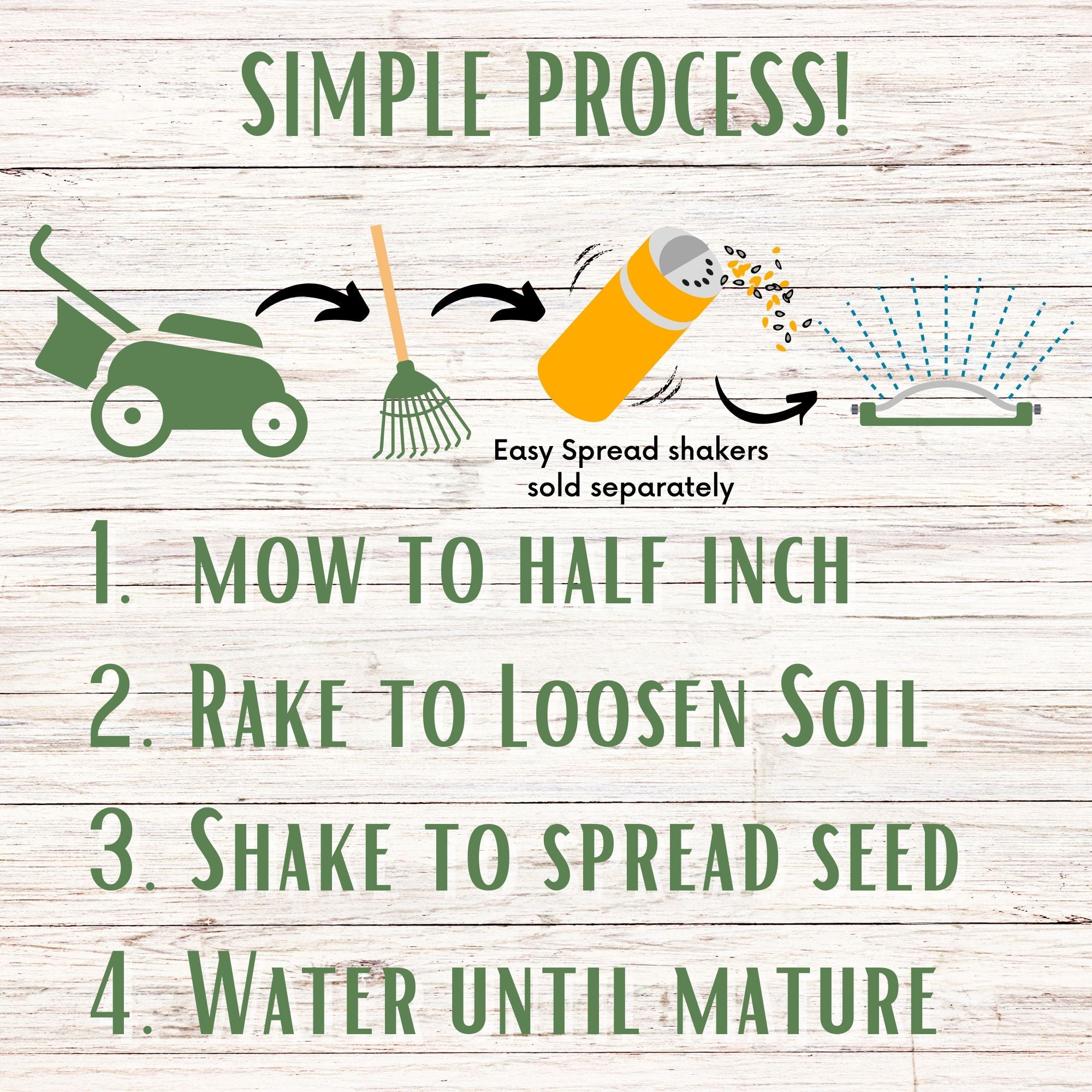 Tri-Color Clover Seed Blend