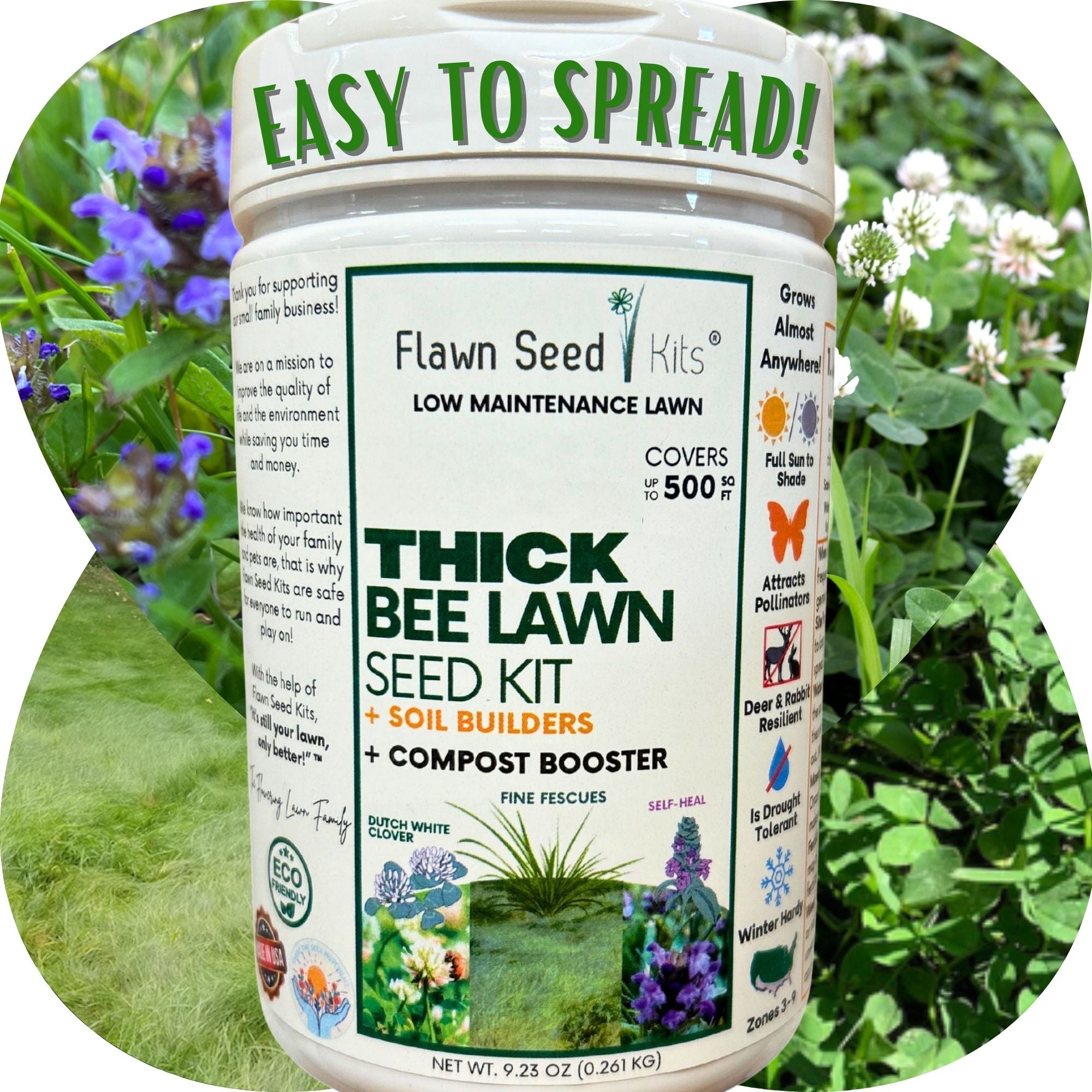 Thick Bee Lawn Seed Kit