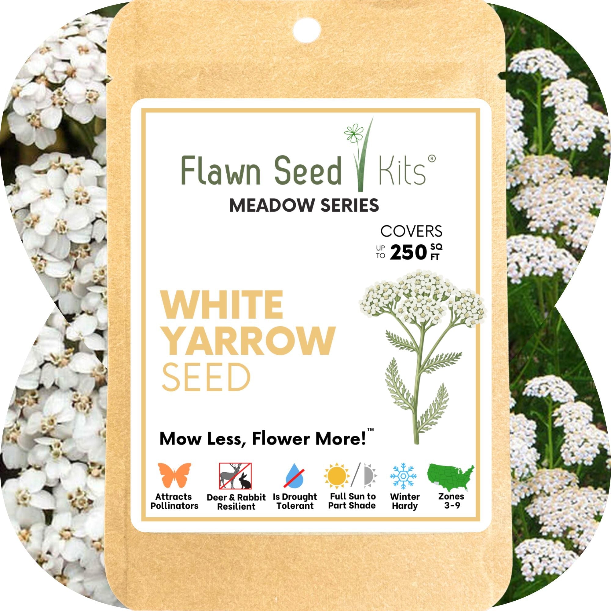 White Yarrow Seed Pouch